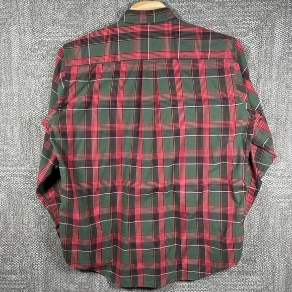 Vintage Orvis Button Down Shirt Mens XL Made In USA Christmas Plaid Red Green - Picture 3 of 5